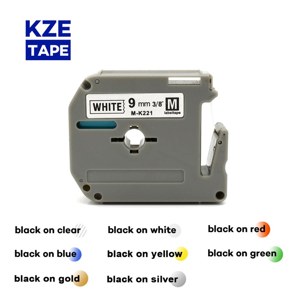 9 Mm Multicolor Label Tapes Als M-K121 M-K221 MK221 Mk 421 Mk521 Mk-621 Compatibel Brother P-Touch Label Printer Voor PT-80 PT-70