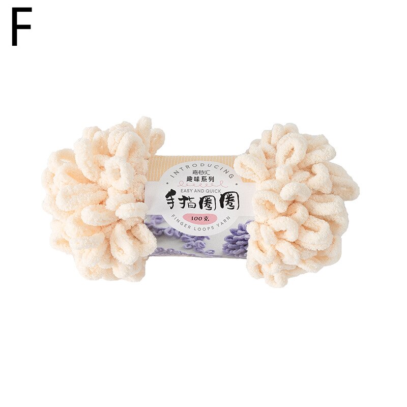 Diy Finger Schleife Garn Hand Strick Heimat Kissen Decke Kreis Linie Dicken Wolle Hand betroffen Gemischt Garn Ring Gesponnen Polyester spielzeug