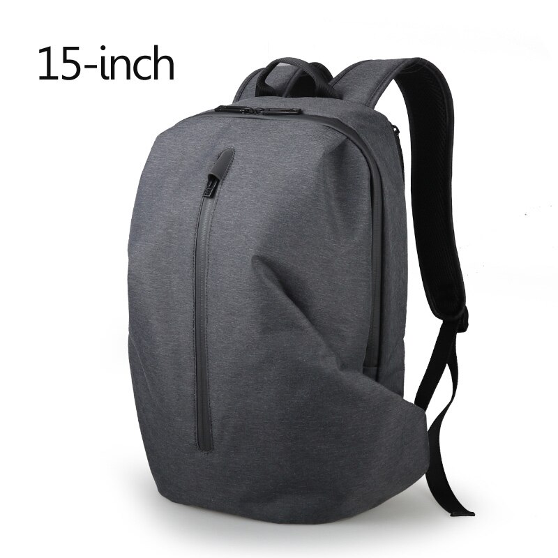 FYUZE – sac à dos Anti-vol pour hommes, sacoche tendance pour ordinateur portable 15.6 pouces 17, étanche, avec fermeture éclair pour voyage en plein air: 15 inch Gray