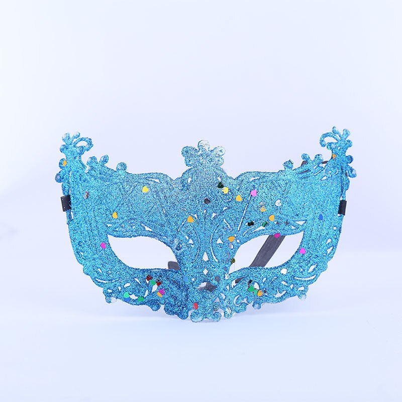 Princess Venice Mask Christmas Party Ball Mask Halloween Masquerade Performance Half Face Fox Sequin Women Girls Mask U2: F