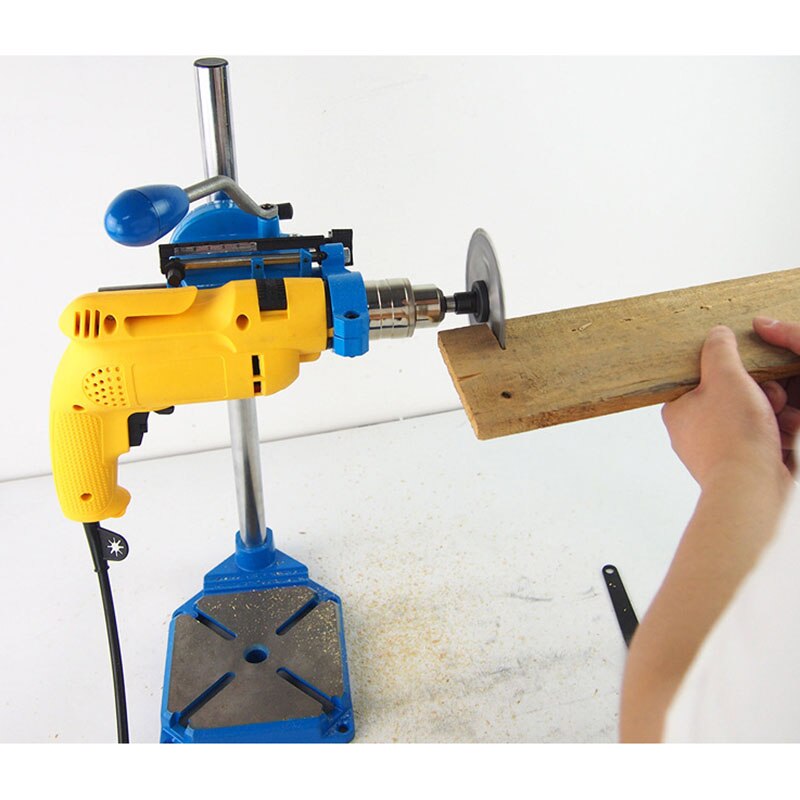 Drill Press Stand bench for Electric power Drill iron base Workbench Clamp for Drilling Collet 38 43mm 90 degrees