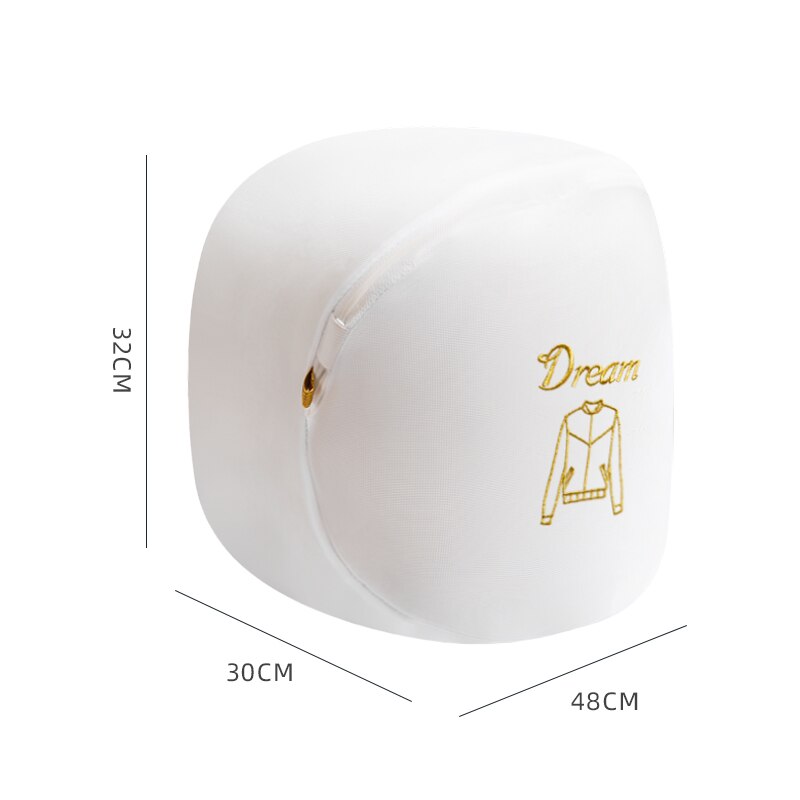 Lingerie Beha Wassen Zakken Ondergoed Anti-Vervorming Filter Mesh Waszak Luxe Waszak Wasmand Wasmachine Zakken: White 48-32-30cm