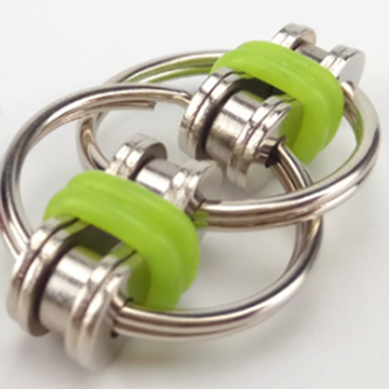 Łańcuch dekompresyjny zabawka łańcuch rowerowy metalowy brelok zabawka nadaje się dla dorosłych i dzieci łańcuch dekompresyjny