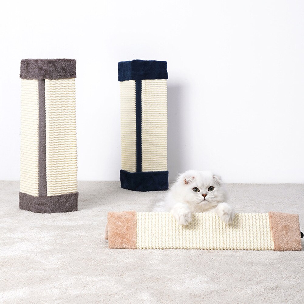 Cat Scratch Board Pet Kitten Wall Corner Scratching Mat Post Foldable Pet Sisal Cat Climbing Frame Scratching Pet Plush Toys