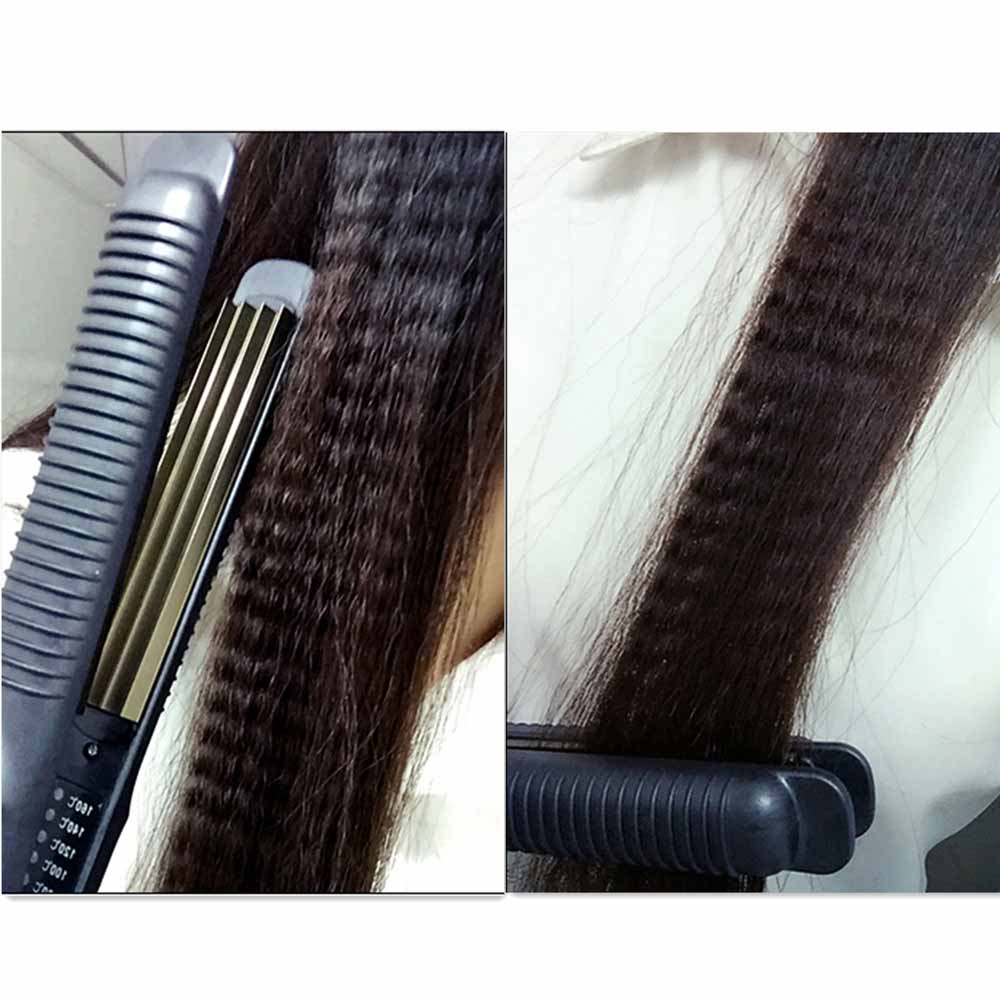 Pinzas para rizar el pelo, rizador de maíz, corrugación de hierro corrugado, ondas pequeñas y esponjosas, herramienta de estilismo para el volumen del cabello