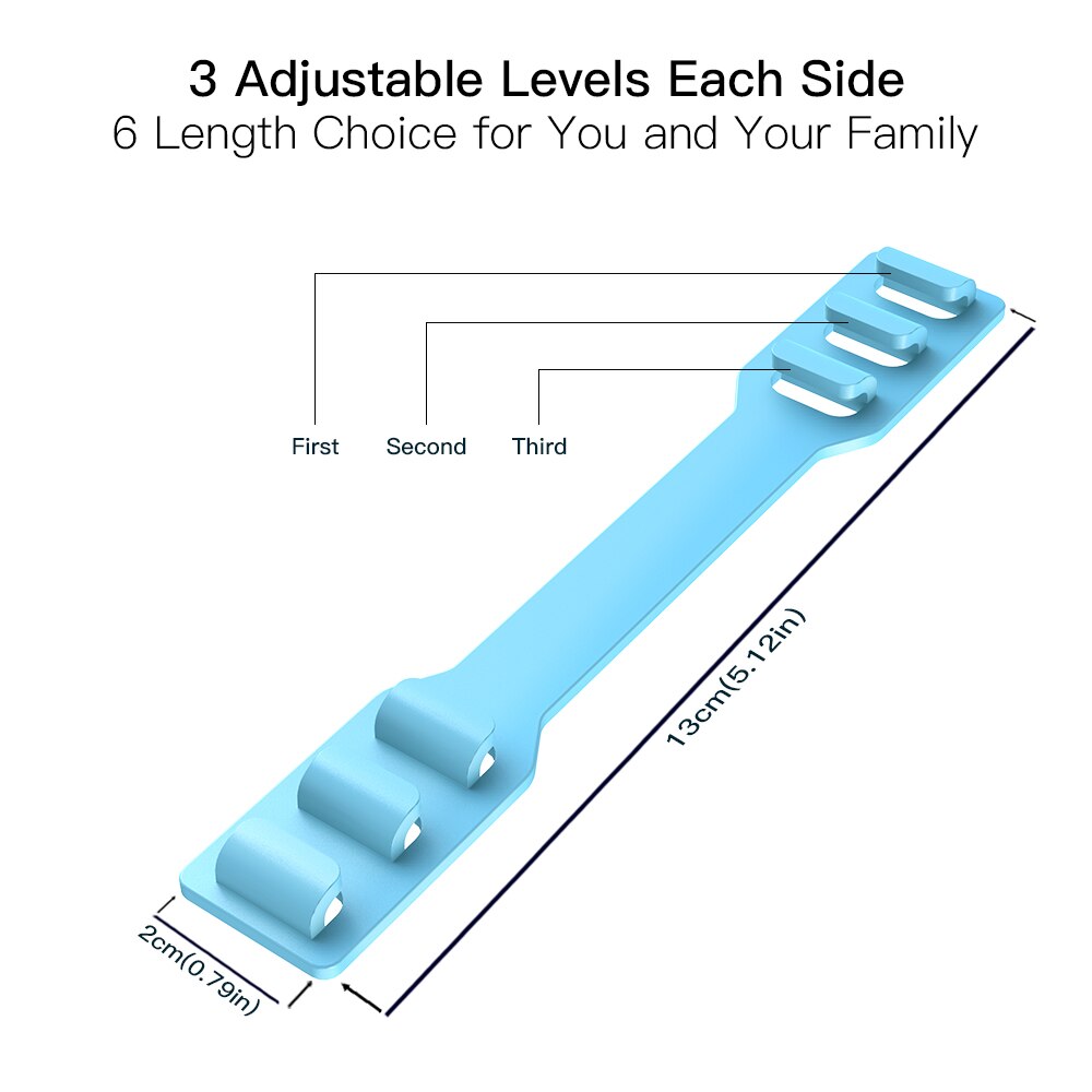1pc verstelbare gesp haak clip voor masker houder antislip verlichting oorpijn verzorging pe verlengband riem voor gezichtsmasker beschermer