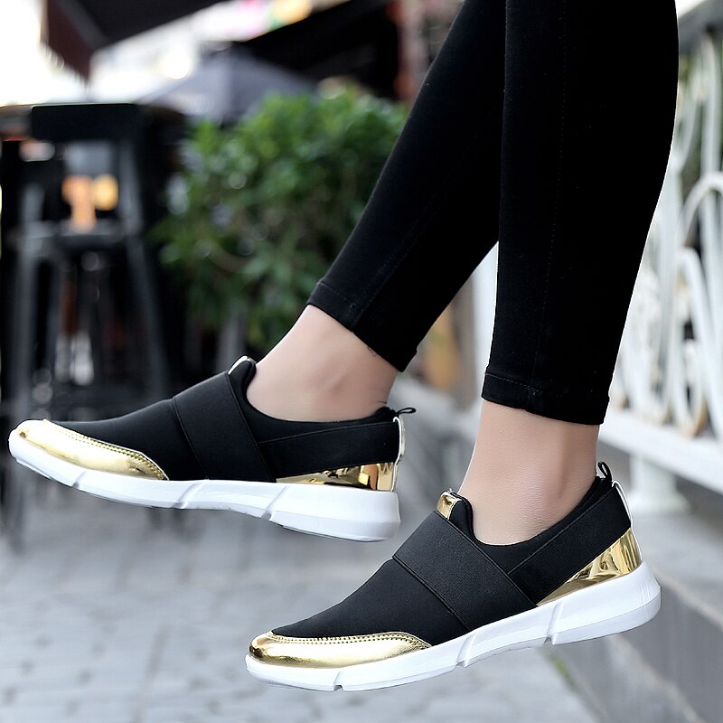 chaussures femme Tenis Feminino grande taille 42 respirant femmes Tennis chaussures souple élastique confortable baskets Stable antidérapant Fitness chaussures