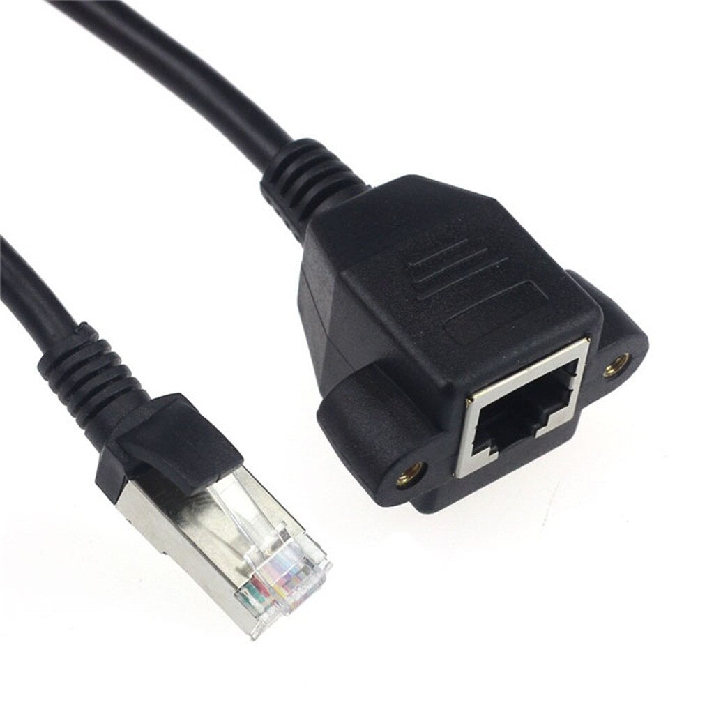 HIPERDEALRJ45 Korte Kabel Man-vrouw Schroef Panel Installatie Ethernet Lan Netwerk Verlengkabel Rj45 Vrouw Naar Man Kabel