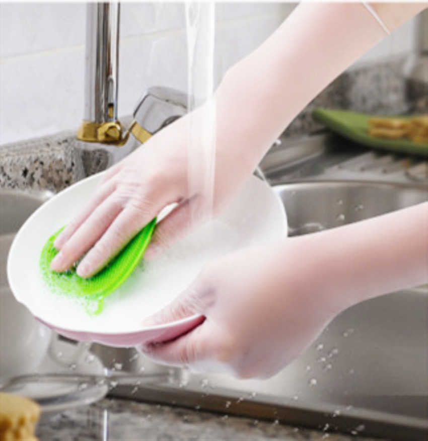 Handschoenen Afwassen Vrouwelijke Keuken Huishouden Afwassen Huishoudelijke Klusjes Waterdicht En Olie-Slip Wegwerp Latex Ul