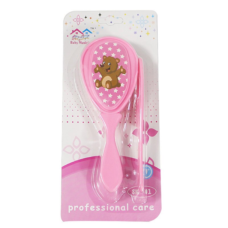 2 teile/satz Weichen Säuglings Haar Pinsel Baby Kamm & Pinsel Baby Pflege Pflege Haar Von Baby Pflege Produkte Haarbürste Kopf kamm: PK