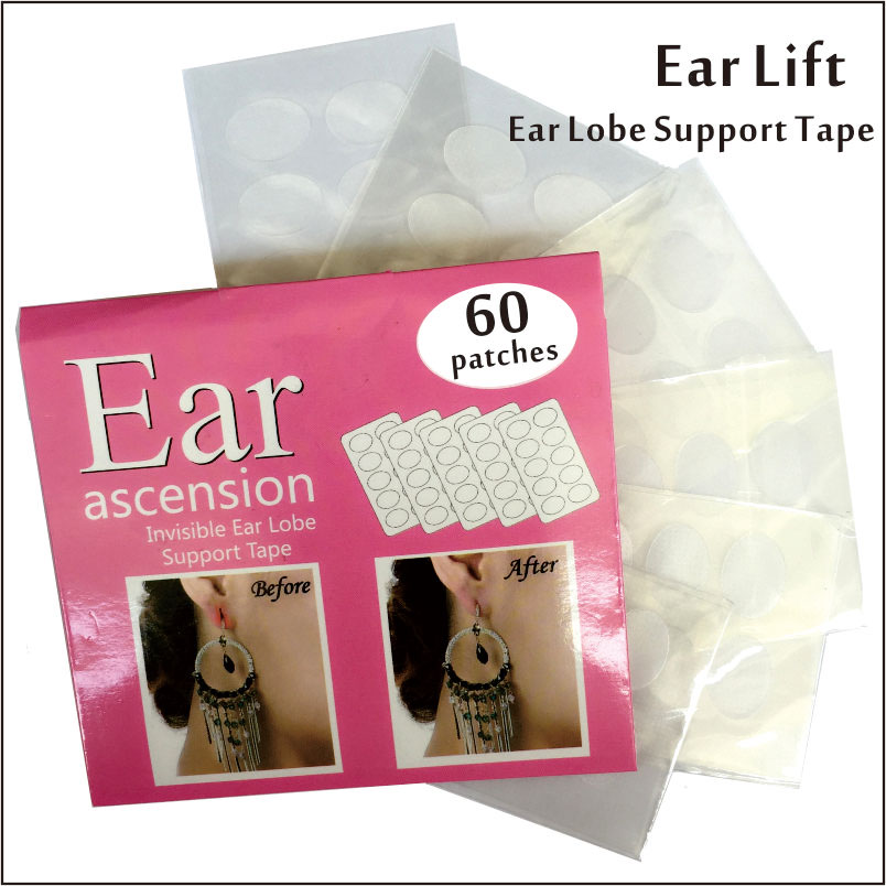 Onzichtbaar Oor Lift voor Oorlel Ondersteuning Tape Perfect voor Uitgerekt of Gescheurd Oor Lobben en Verlichten stam van zware oorbellen