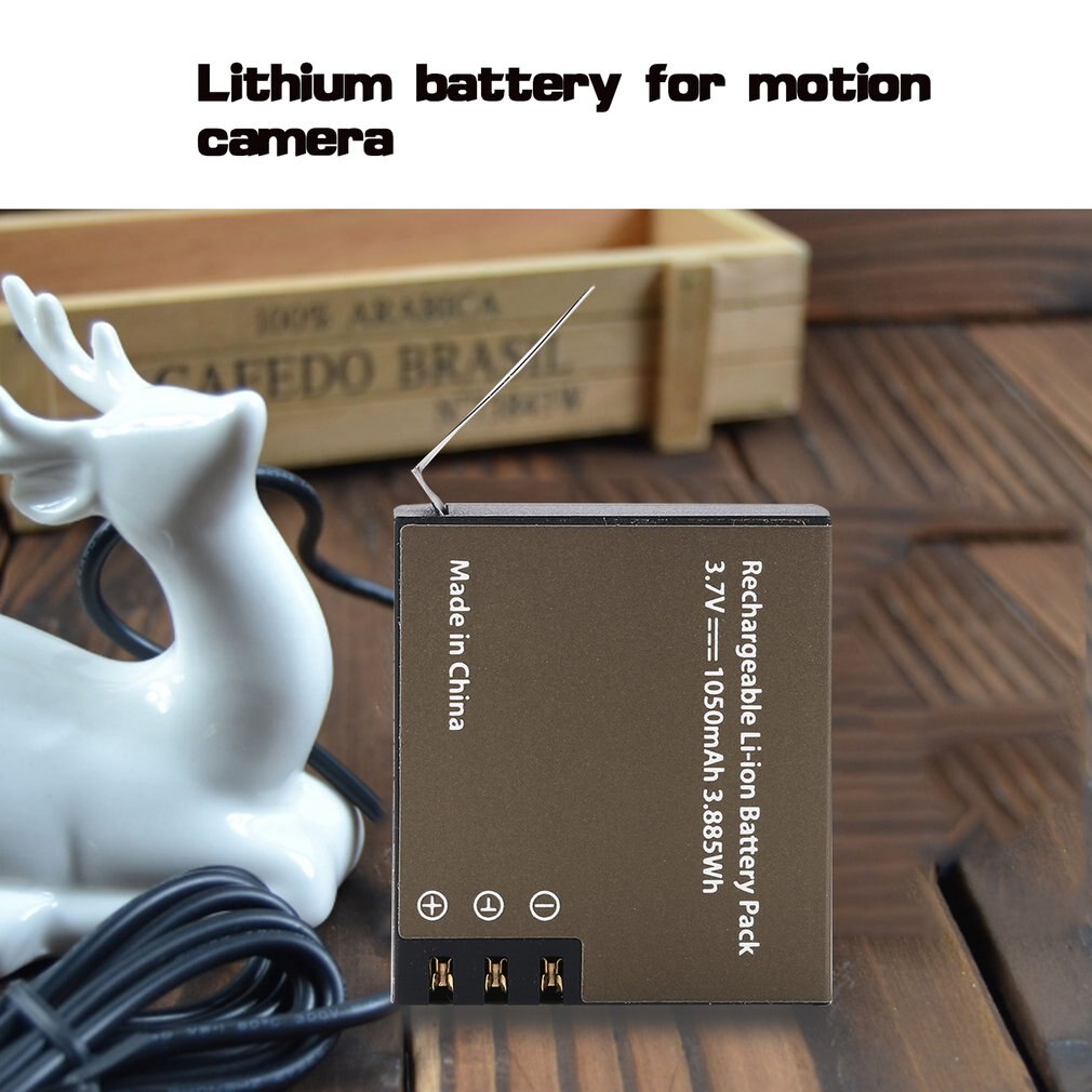 PG1050 Sport caméra batterie au Lithium 900mAh pour EKEN série Rechargeable Li-ion batterie Pack 3.7V noir