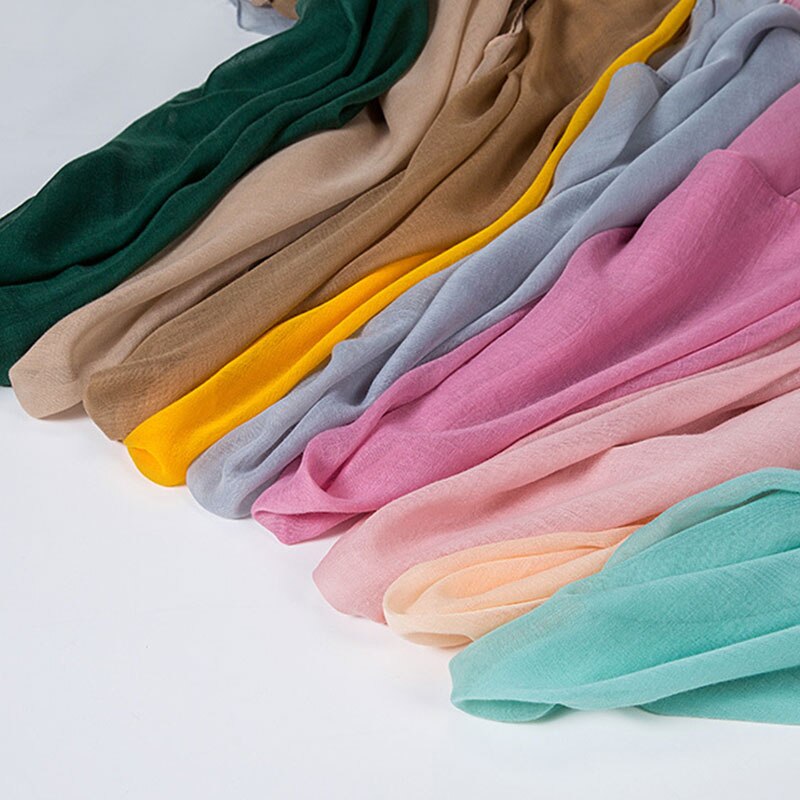 175*72cm Women Plain Chiffon Scarf Muslim hijab Scarf Solid Color head scarf muslim hijabs scarf shawls Islam shawls and wraps