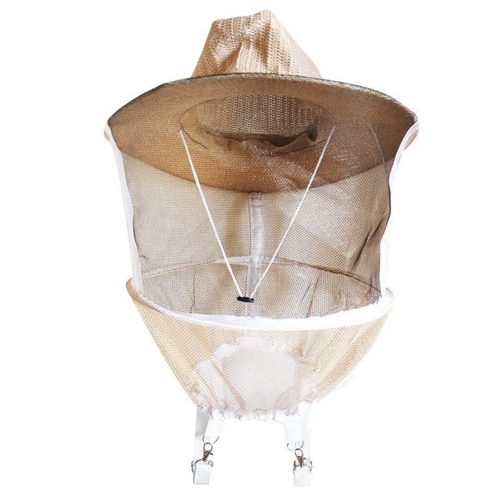 Beekeeper Mesh Hat Outdoor Beekeeping Face Protector Net Hat Guard Cap Beekeeper Accessory: Default Title