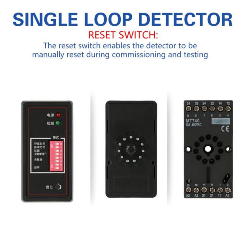 220V PD132 Inductive Vehicle Loop Detector For Automatic Gate Opener Barrier Gate Traffic Inductive Vehicle Access