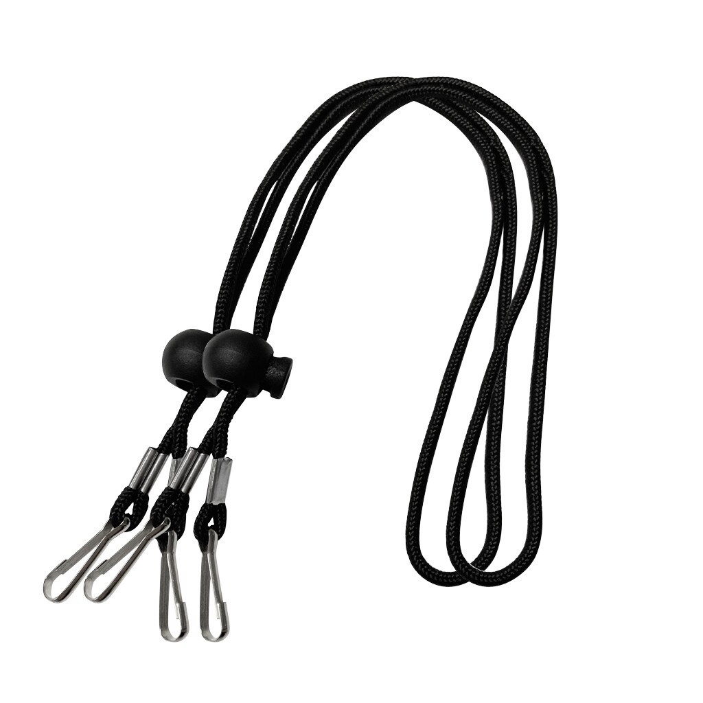 1/2/5 stk cordón de mascarilla justerbar unisex sort ansigtsmaske lanyard praktisk & praktisk sikkerhedsmaske hvile & øreholder reb