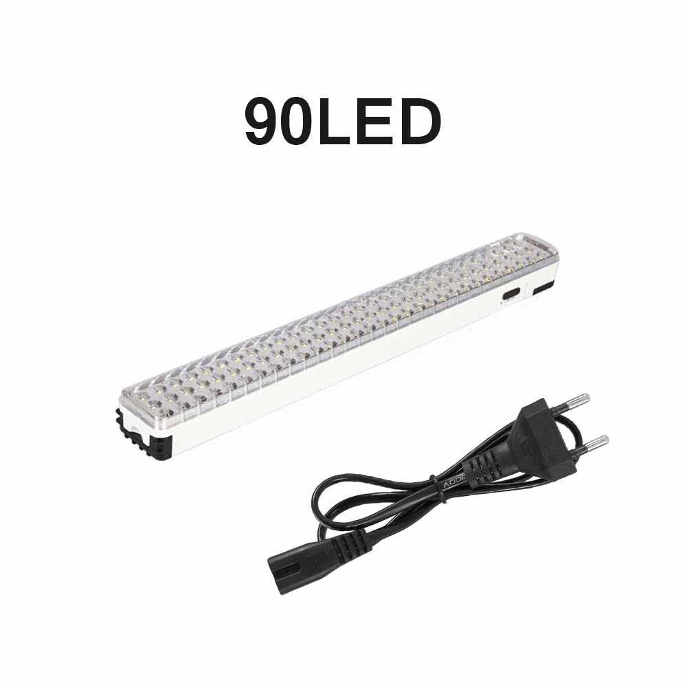 Multi-Function Rechargeable Emergency Light Flashlight Mini 30/60/90 LED Emergency Light Lamp 2 Mode For Home Camp Outdoor: 90 LED lights