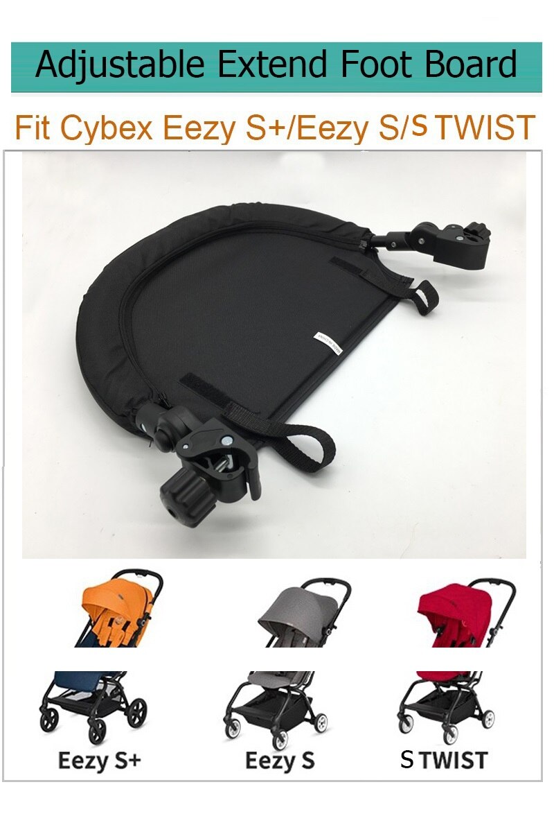 Siège Extensible pour Poussette de Bébé Cybex EEZY S, S+ et Stwist, Accessoire, Planche à Pied Réglable, Extension de 30 cm, Repose-Pieds