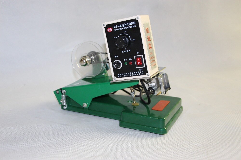 Color Ribbon Thermal Printer DY-6B Numerals Pressing Machine Manual Date Coder Constant Temperature Coding Machine