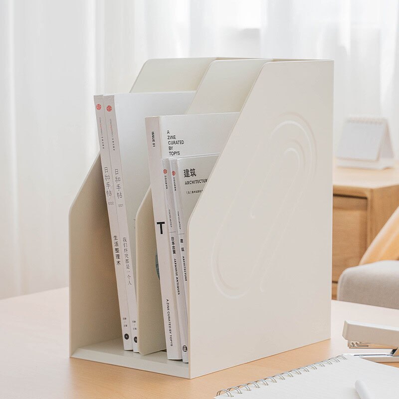 Diy Removable File Organizer Box Office Desk File Tray Magazine Holder Stand Office Organizer Desktop Bookends