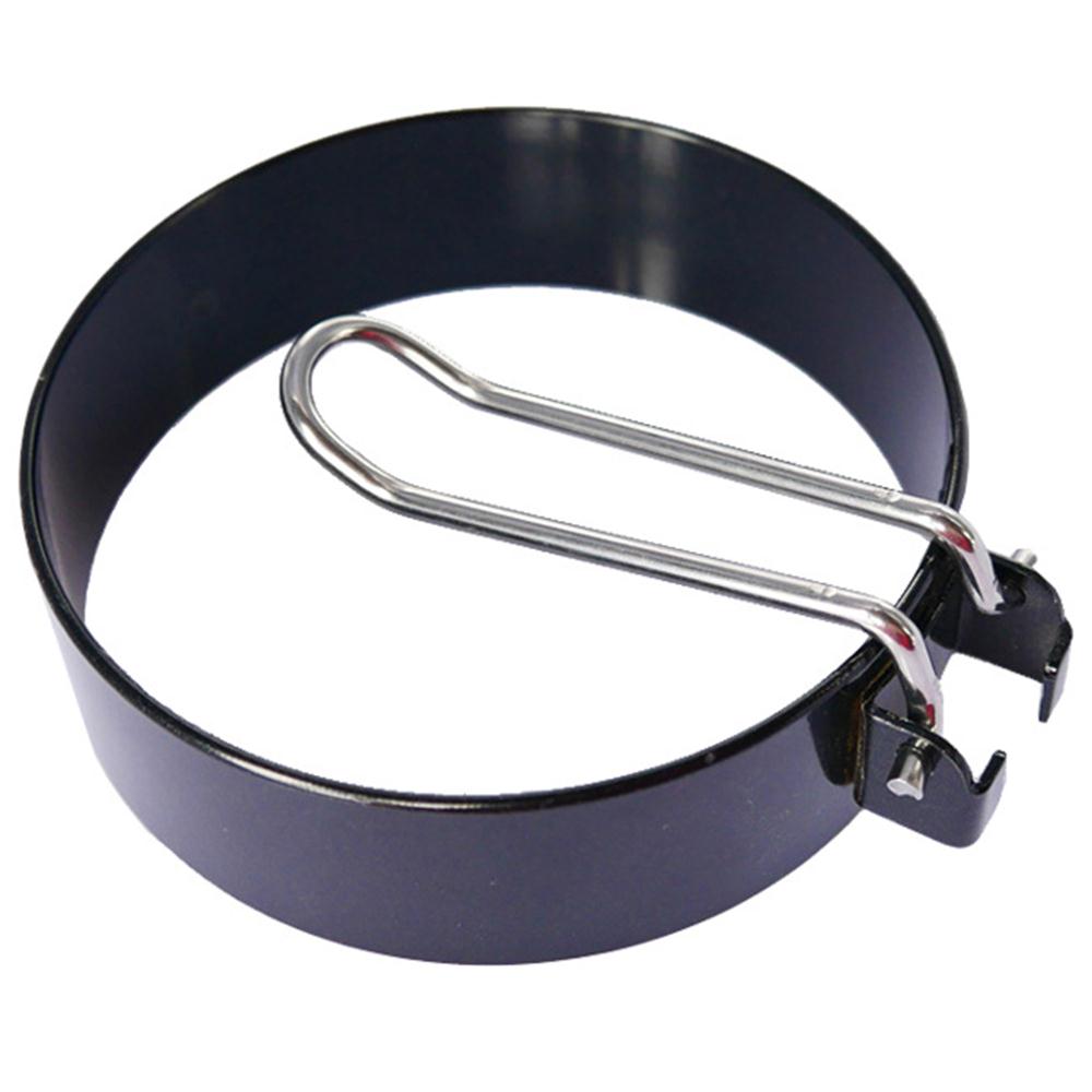 Huevo negro 4 Uds ronda tortilla de huevos huevo fabricante de moldes hogar ronda huevo Pancake Maker molde de Frier de silicona