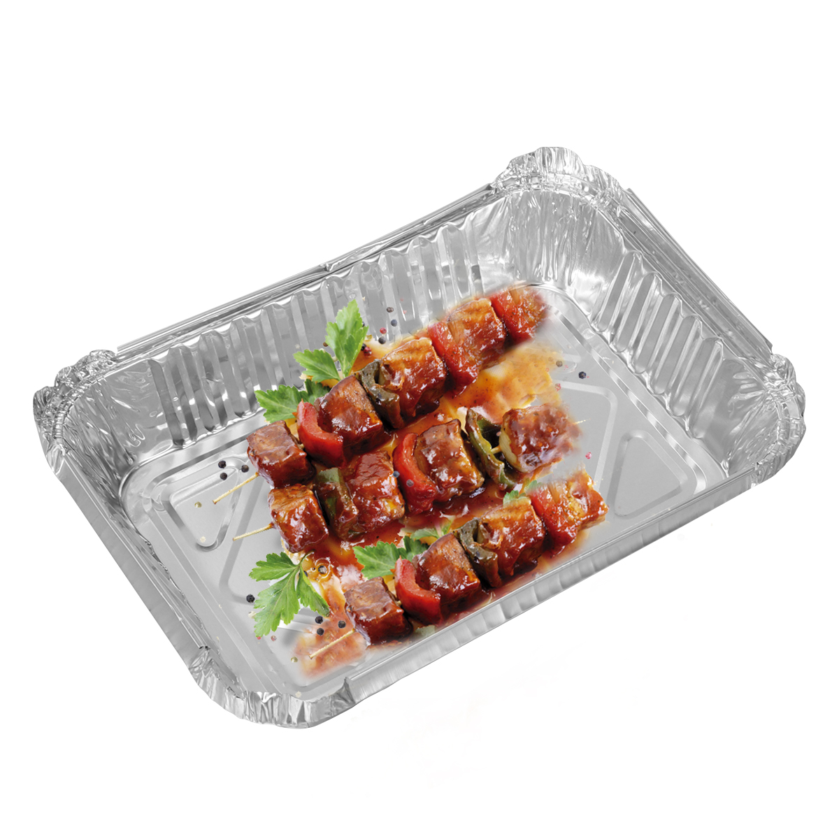 10 st engångsbricka för engångsgrill med dropptråg aluminiumfolie plåtfoder för fettfångare byte av foderbrickor