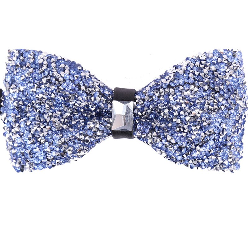 Pajarita de diamantes para hombre, lazo con cuello de cristal brillante, lazo de lujo para boda, banquete, , nudo de mariposa ostentoso, corbatas de novio