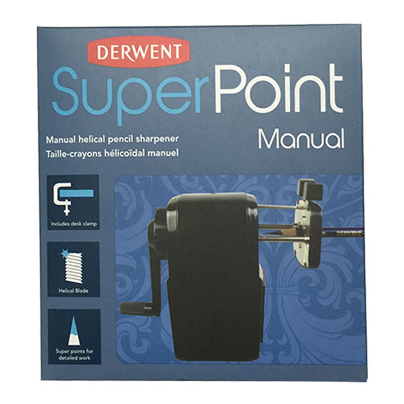 Derwent Super punkt mini ręczna temperówka 2302000; Super punktowa ręczna spiralna temperówka 2302001. Dostaw sztuki: 2302001