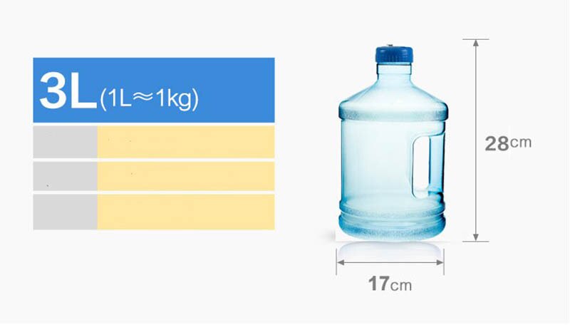 3.78l 19 liter pc vattenflaska matkvalitet plastkontor hushållsvatten dricksmaskin stor volym vattenhink: 3.78l