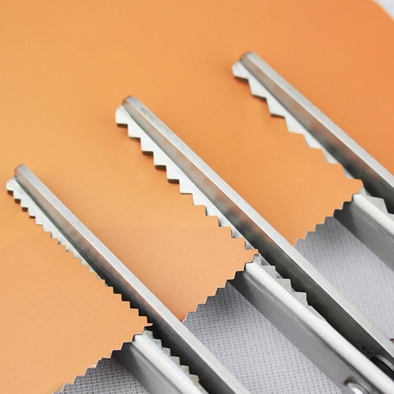 3 5 7mm Fabric Dressmaking Scalloped Edge Pinking Shears Scissors Clipper RTY