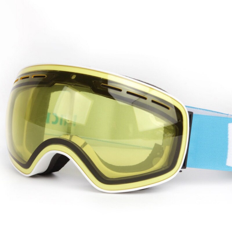 Skibrillen met dubbele laag sneeuwscooter man vrouw skiën  uv400 anti-condens snowboardbril grote mannen vrouwen skibrillen: En