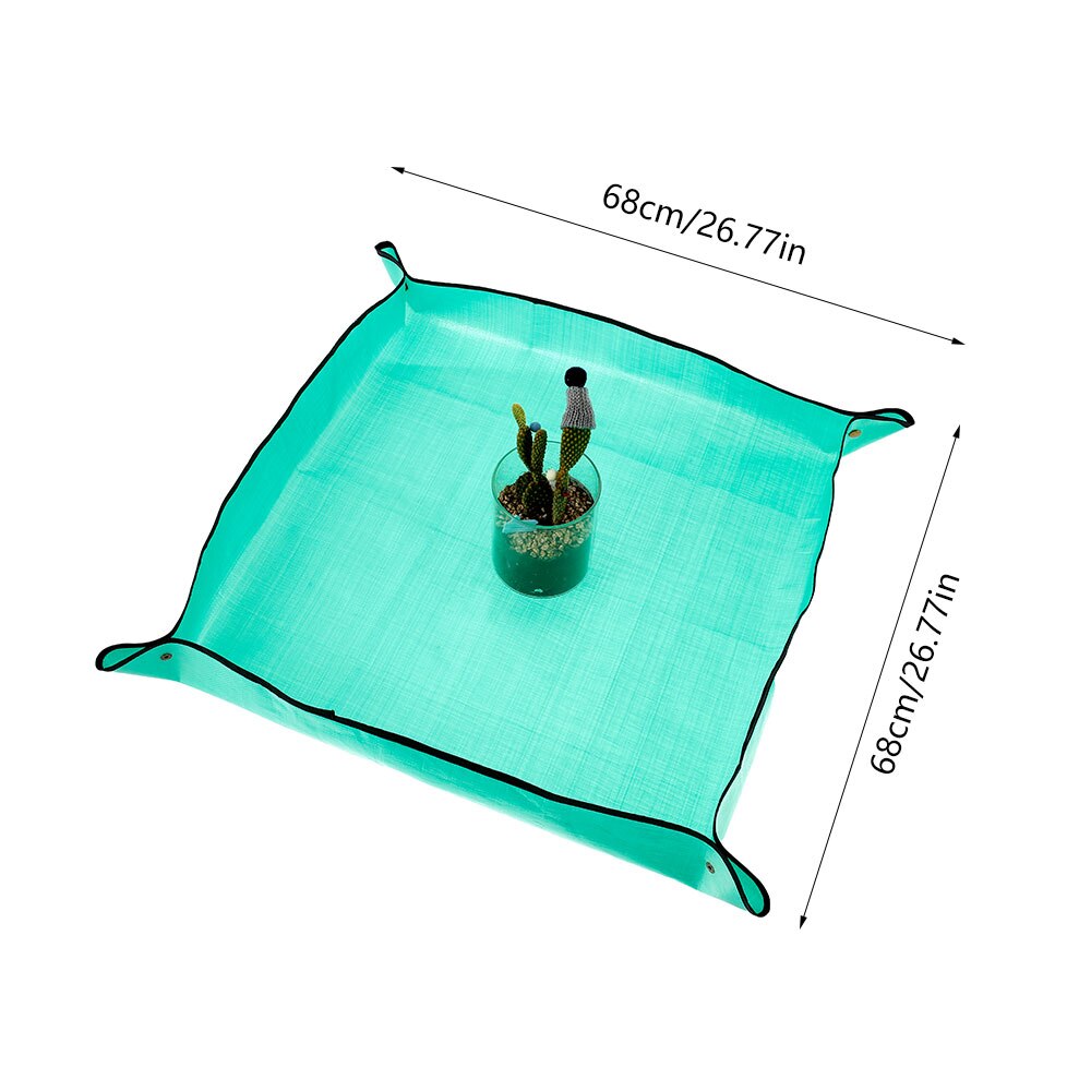 100cm Planting Mat PE Gardening Mat Green Gardening Pad Plant Balcony Super Light Reusable Waterproof Foldable Flower Mat: 68x68cm