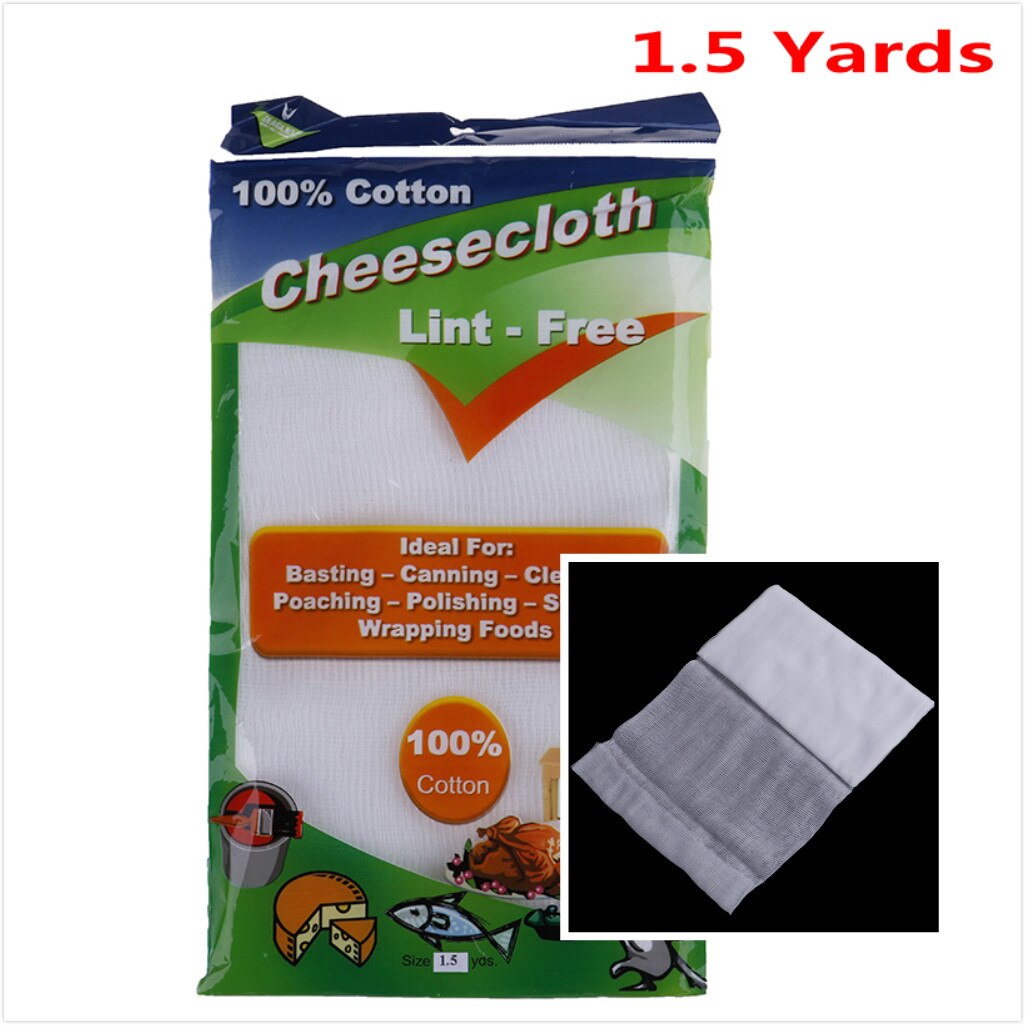 1.5 Yards White Cotton Fabric Butter Cheese Wrap Cloth Kitchen Tools Cheese Grater Gauze Muslin Cheesecloth