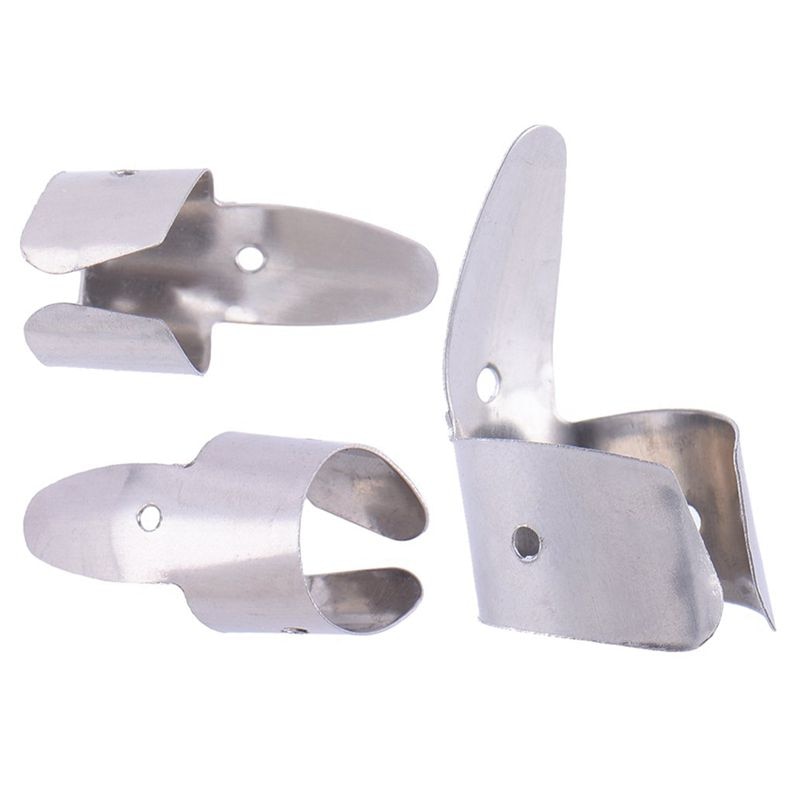 3 Metal Finger Picks + 1 Thumb Pick Set Guitar Fingerpicks For Guitar Dobro Banjo,etc.