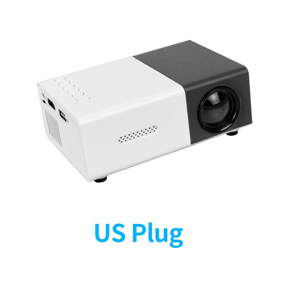 Salange YG300 Pro Mini LED Projector, YG300 projector: Black US