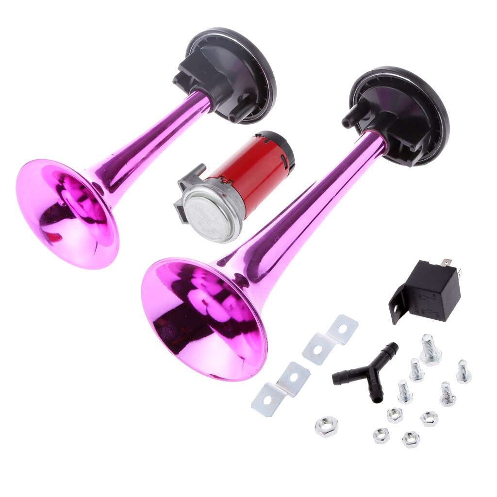 12V 178db Auto Motorfiets Luchthoorn Trein Kit Dual Trompet Ultra Loud