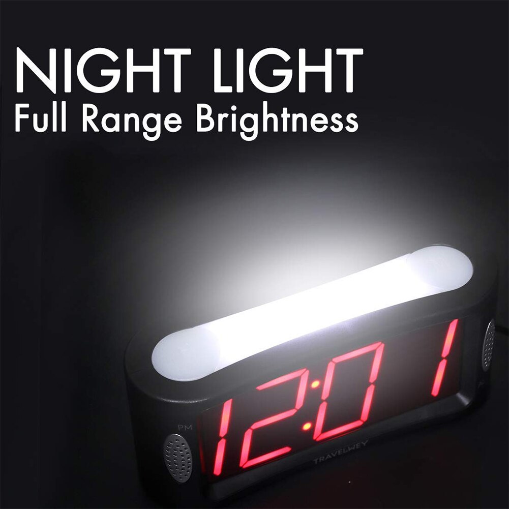 Digitale Spiegel LED Wecker Multi-Funktion Uhren Mit Dimmer Und Schlummern 2 Ebene Alarm Volumen Optional Stellige Anzeige nacht