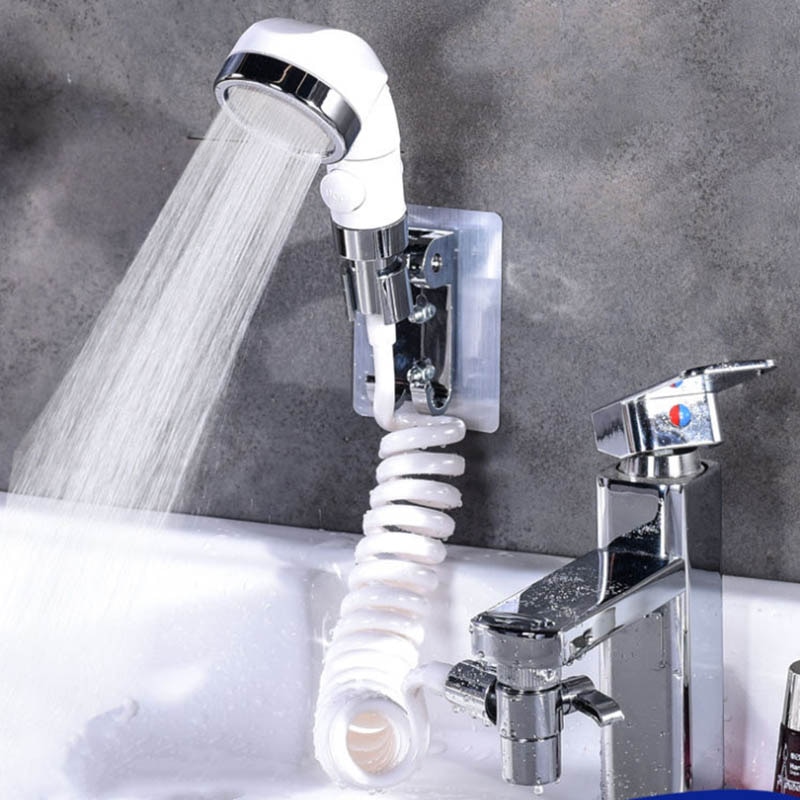 Badeværelse vask ansigt håndvask vandhane eksternt brusehoved højtryk toilet hold hår vask vandhane skylle forlængelsesanordninger