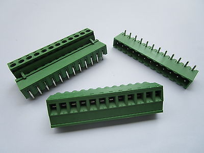 20 stk 5.08mm tett vinkel 12 pins skrue rekkeklemme kontakt pluggbar type