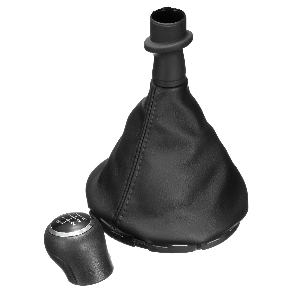 thumbnail image 2 of Red Stitch Leather Gear Gaiter / Cover For VW T5 Transporter Caravelle (Aforce Auto) 2 of 4