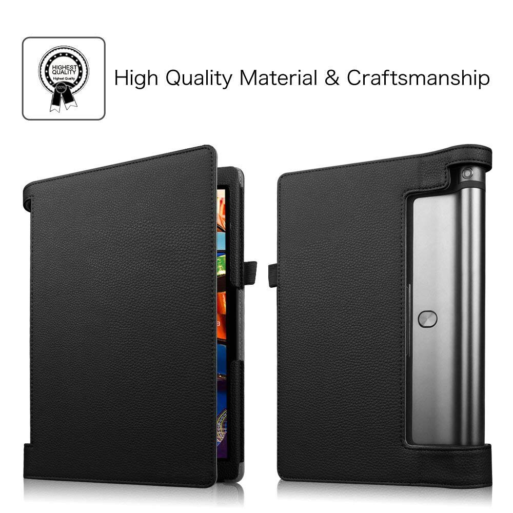 Lichee Pattern YOGA Tab 3 plus Stand PU Leather Case For Lenovo YOGA Tab 3 Pro 10 X90 X90F X90L Flip Cover YT-X703L X703F Cases