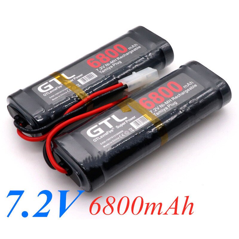 Original 7.2V Battery 6800mah NiMH Batteries Pack For RC Car Truck Buggy Boat Tank Ni-Mh Baterias gray supper power.