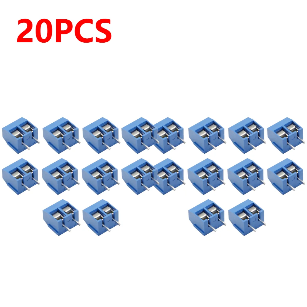 10-50Pcs PCB Mount Screw Terminal Block Connector Straight Pin 2P 3P KF301 Spliced Screw Terminals Block Connector for Arduino: WHEAT