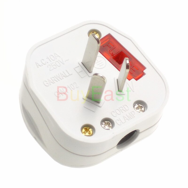 China, AU, Zealand 3-Pin DIY Rewireable Plug 250V 10A with Main Power Switch LED Indicator with 10A fuse