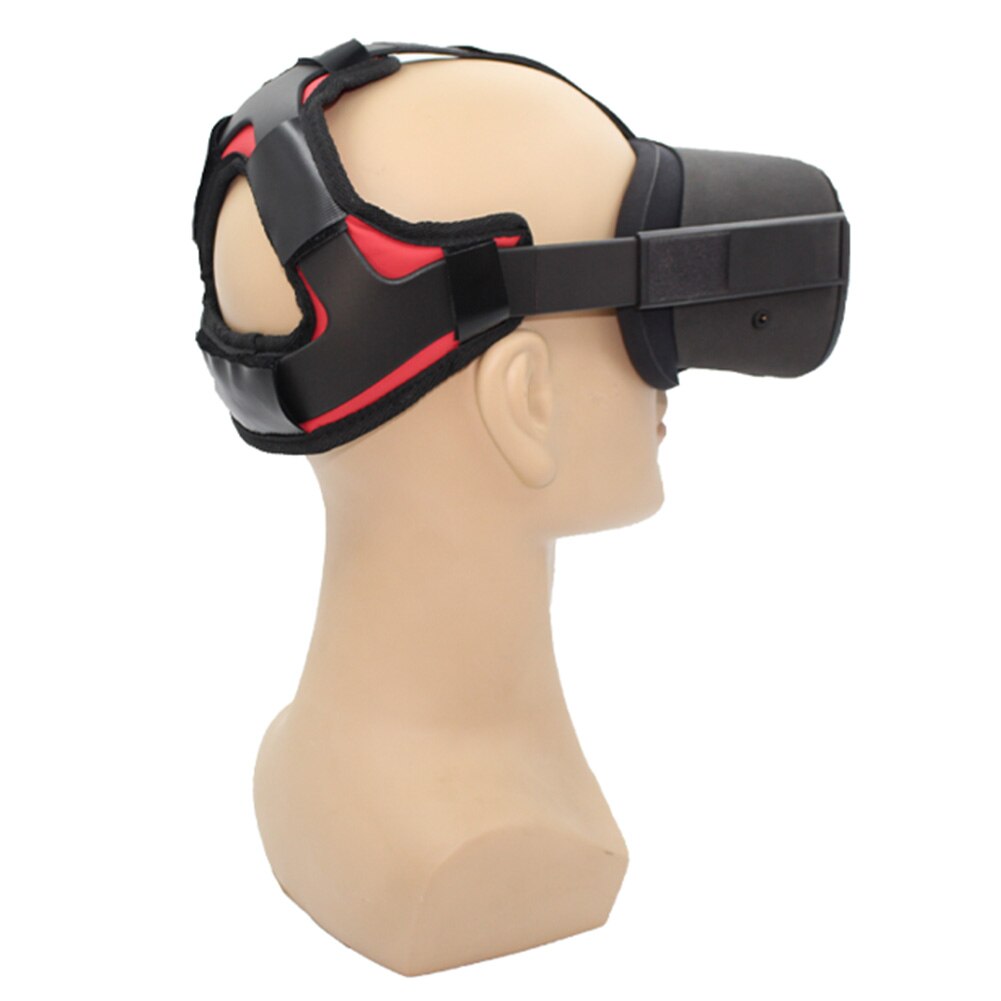 Fácil instalar couro do plutônio durável realidade virtual macio gravidade pressão equilíbrio cabeça cinta almofada para oculus quest vr fone de ouvido