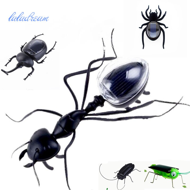 Ant Power Robot Toy Bug Zonne-energie Aangedreven Speelgoed Mini Kit Kid Gadget Speelgoed Voor Kinderen Mode