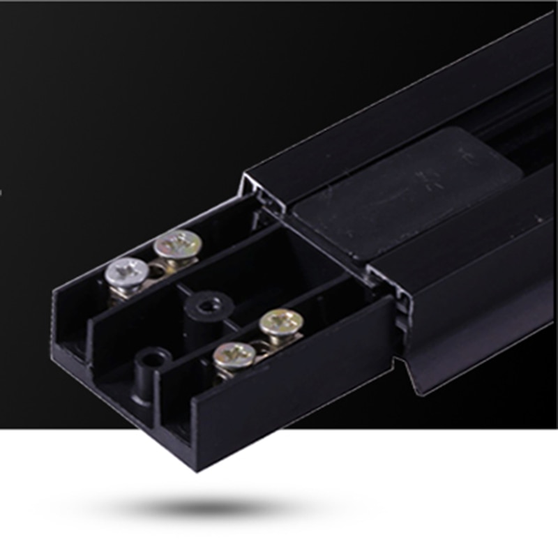 0.5M 1M Track Rail 2 Wire System Aluminum led Track Light Rail Universal Rail Connector Circuit Rails For LED Track Spotlight