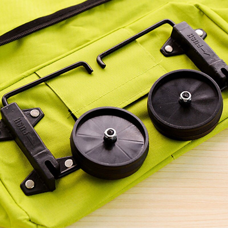 Caddie de Shopping pliable avec roulettes debout, extensible, réglable, grand espace, organisateur, sacs de courses portables