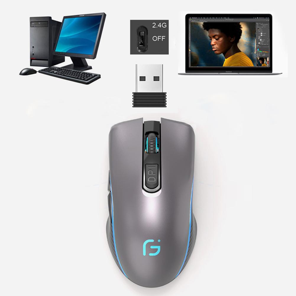 2.4G Wireless Gaming Mouse Ergonomic Durable Charging Cursor Mause Gamer for Laptop Desktop PC Computer Accessories