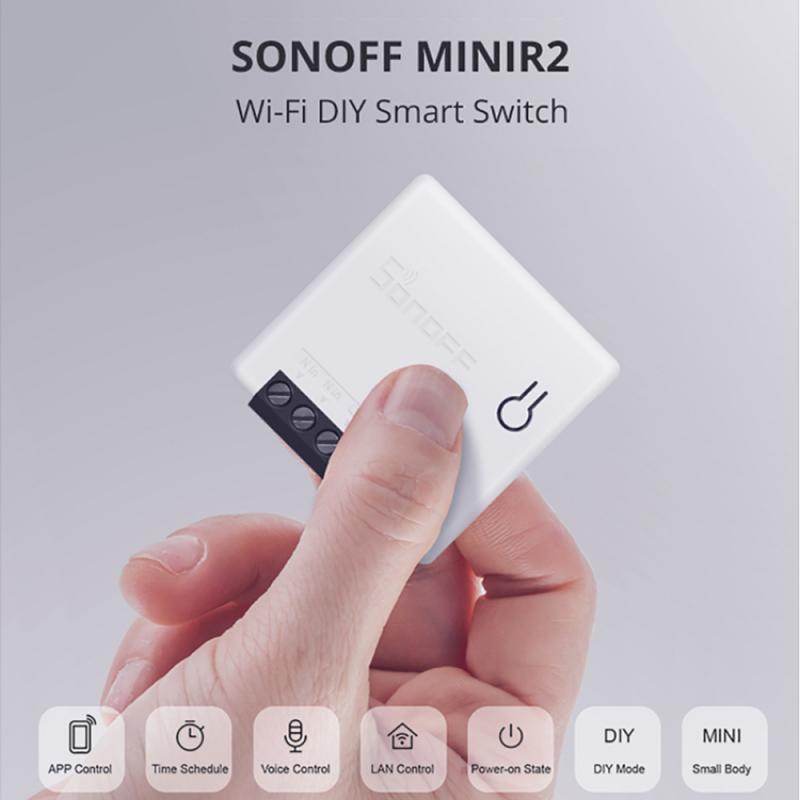 1/3/10pcs Sonoff MINI DIY Smart Switch Small Body Remote Control Wifi Switch Support An External Switch Work With Alexa Google